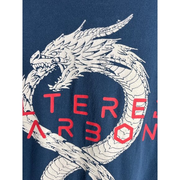 Altered Carbon Dragon Graphic 100% Cotton Blue T-Shirt Netflix Skydance M - Picture 3 of 7